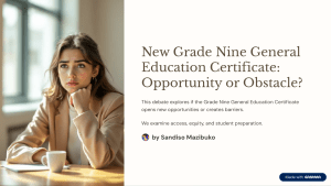 Grade 9 General Education Certificate: Opportunity or Obstacle?
