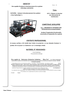 Analyse d'une grue hydraulique : exercice pratique