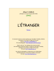 Albert Camus etranger