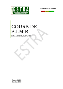 Cours SIMR : Surveillance Int&eacute;gr&eacute;e et Riposte en Guin&eacute;e