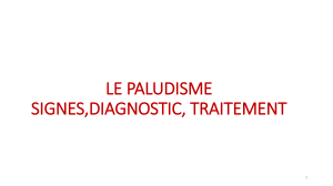 Le paludisme : signes, diagnostic, traitement