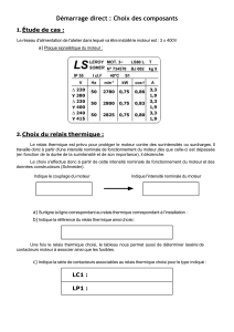 Guide S&eacute;lection Composants Moteur: Relais Thermiques et Contacteurs