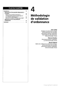 Prescription Validation Methodology Chapter