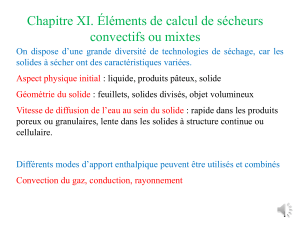 Chapitre XI : &Eacute;l&eacute;ments de calcul de s&eacute;cheurs convectifs ou mixtes