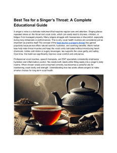 Best Tea for Singer's Throat: Complete Guide