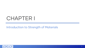 Chapter 1: Introduction to Strength of Materials