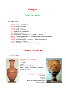 Fiche de revision sur l Art grec