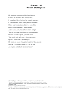 Shakespeare's Sonnet 130: Analysis and Meaning