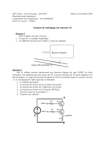 Examen d'ing&eacute;nierie &eacute;lectrique ENP Oran : Compatibilit&eacute; &eacute;lectromagn&eacute;tique