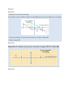 Optics Workbook: Converging Lenses