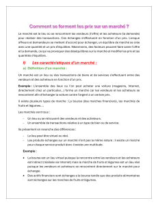 Comment se forment les prix sur un march&eacute; ? Offre et demande