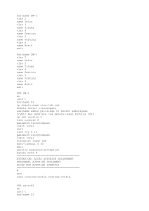 CCNA Lab Network Configuration Guide