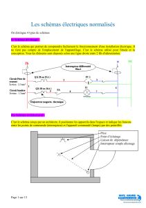 Sch&eacute;mas &eacute;lectriques normalis&eacute;s - Types et montages