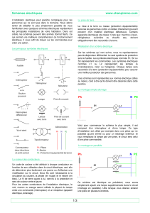 Schema &eacute;lectrique Domestique