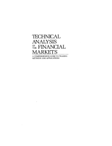 Technical Analysis of Financial Markets: Trading Guide