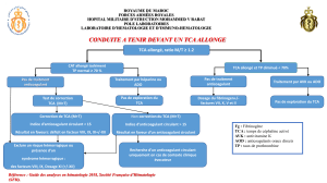 Conduite &agrave; tenir devant un TCA allong&eacute; : guide de laboratoire