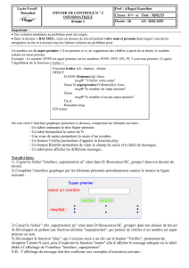 Devoir de contr&ocirc;le informatique : Nombres super premiers