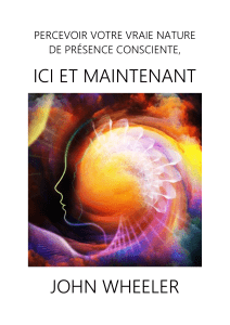 Percevoir Votre Vraie Nature de Pr&eacute;sence Consciente
