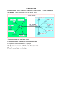 Exercice de configuration de LAN avec Cisco Packet Tracer
