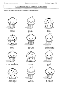 les couleurs en allemand