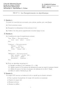 TD 3: Records in Algorithmics - Python Course