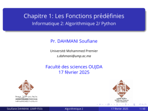 Chapitre 1   Les fonctions pr-d-finies