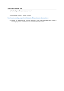 S&eacute;ance 6 : Les figures de style