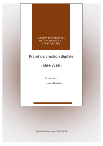 Projet digital Bee Well : Cr&eacute;ation d'une plateforme de miel