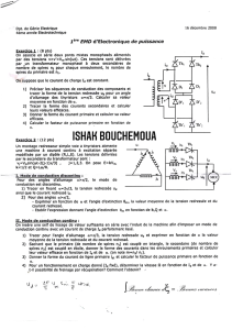 1&egrave;re EMD d'Electronique de Puissance - Power Electronics Exercises