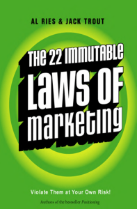 The 22 Immutable Laws of Marketing Book
