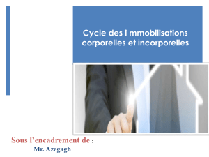 Cycle des immobilisations corporelles et incorporelles