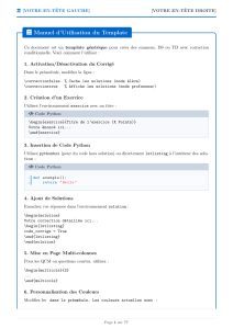 template examen python