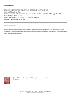 geographie des glossines