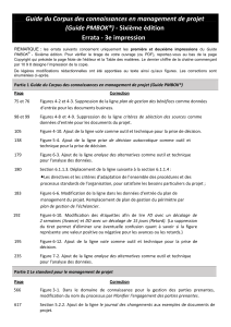 Errata du Guide PMBOK 6e &eacute;dition - 3e impression Corrections