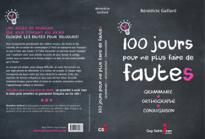 100 jours pour ne plus faire de fautes FRENCHPDF.COM