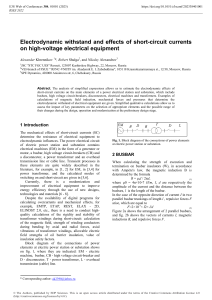 Electrodynamic Effects of Short-Circuit Currents on HV Equipment