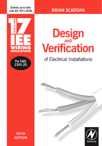 17th Edition IEE Wiring Regulations: Design & Verification