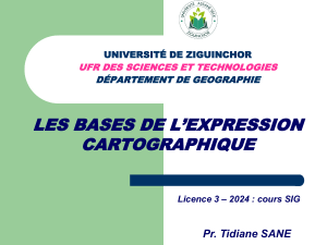 Les Bases de l'Expression Cartographique - Licence 3 G&eacute;ographie
