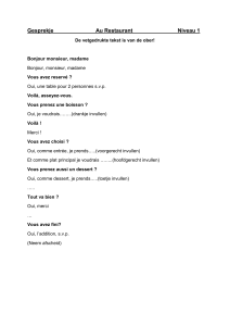 Gesprekje v restavraciji: Francoski dialog za začetnike