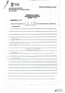 UE MATH 101 Exam: Matrix Diagonalizability Question