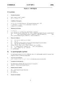 Corrig&eacute; Optique CCP MP 2 2006
