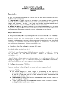 Explication lineaire d-Ophelie