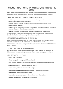 Fiche m&eacute;thode dissertation fran&ccedil;ais-philosophie CPGE