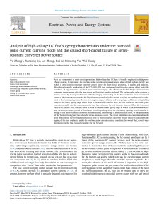 High-Voltage DC Fuse Ageing & Short-Circuit Failure in Resonant Converters