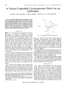 Vector-Controlled Cycloconverter Drive for Icebreaker