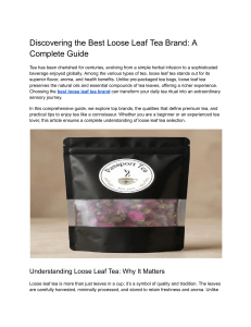 Best Loose Leaf Tea Brand Guide