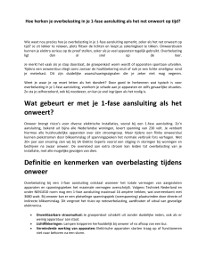 Hoe herken je overbelasting in je 1-fase aansluiting als het onweert?