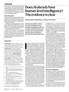 Does AI Have Human-Level Intelligence? Evidence & Analysis