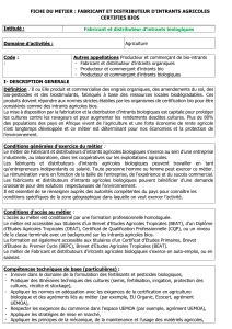 2-Fiche M&eacute;tier de Fabricant et distributeur d'intrants biologiques