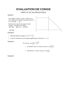 EVALUATION DE CONGE math